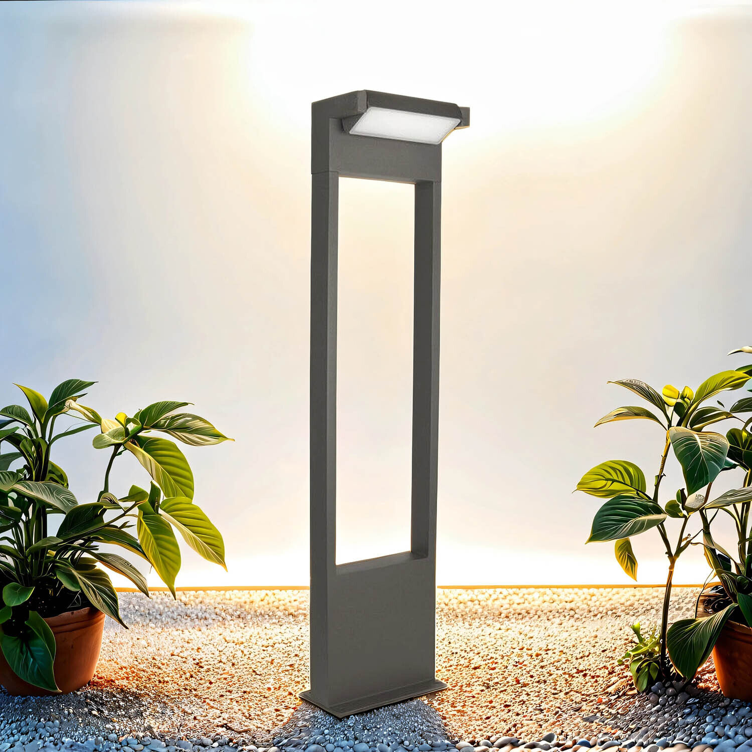 Lampadaire LED MOLENVELD anthracite 58cm extérieur