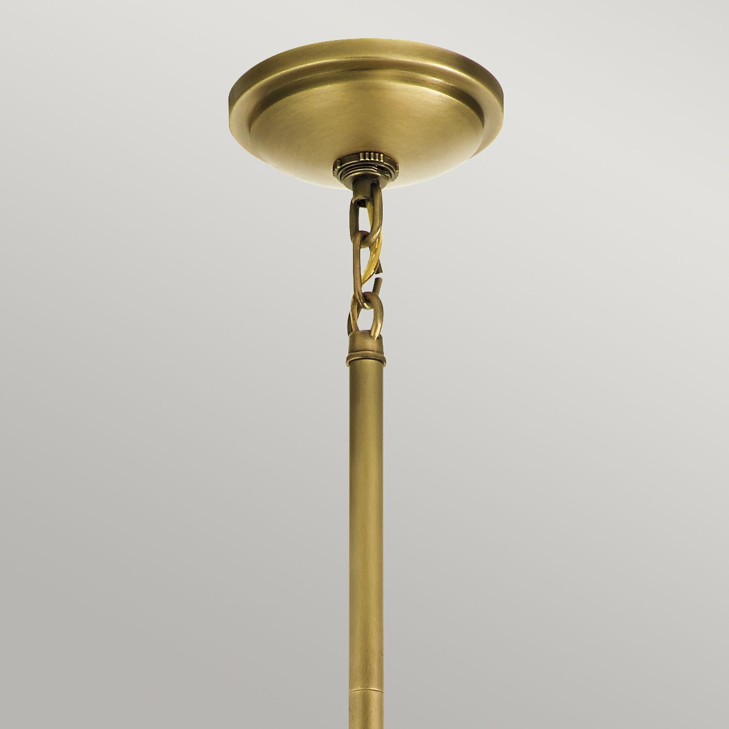 Suspension E27 D : 40,8 cm métal verre en laiton blanc