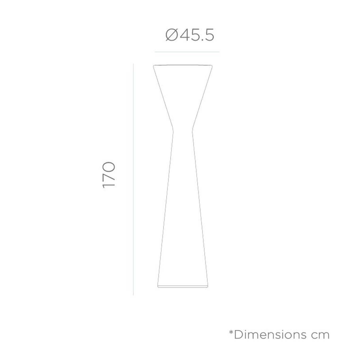 Lampe LED décorative extérieure IP65 170 cm blanc 6000 K design colonne