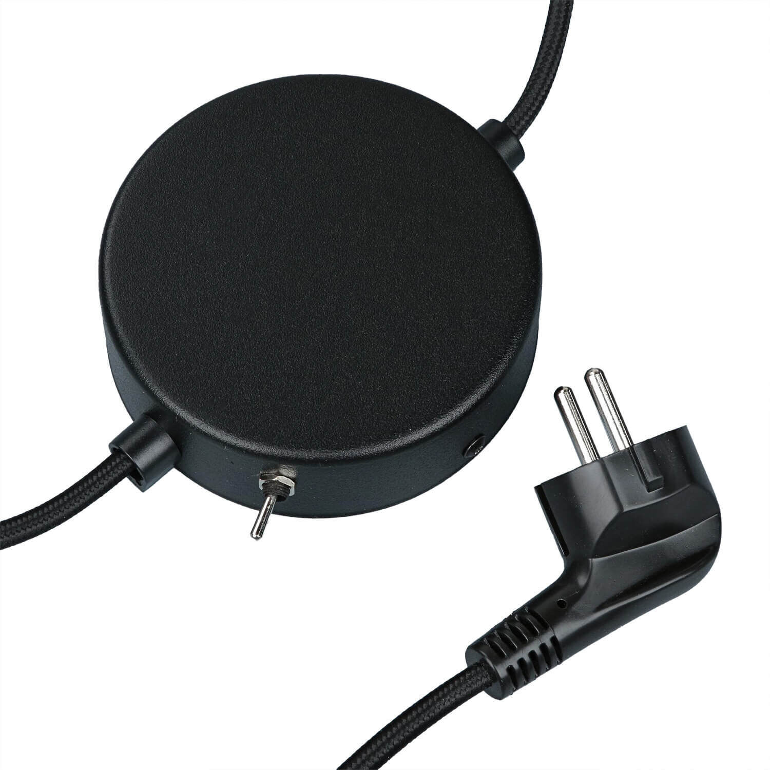 induktives Ladegerät, kabelloses Ladegerät, runder Pad, USB-C Stromversorgung, Stecker-Netzteil