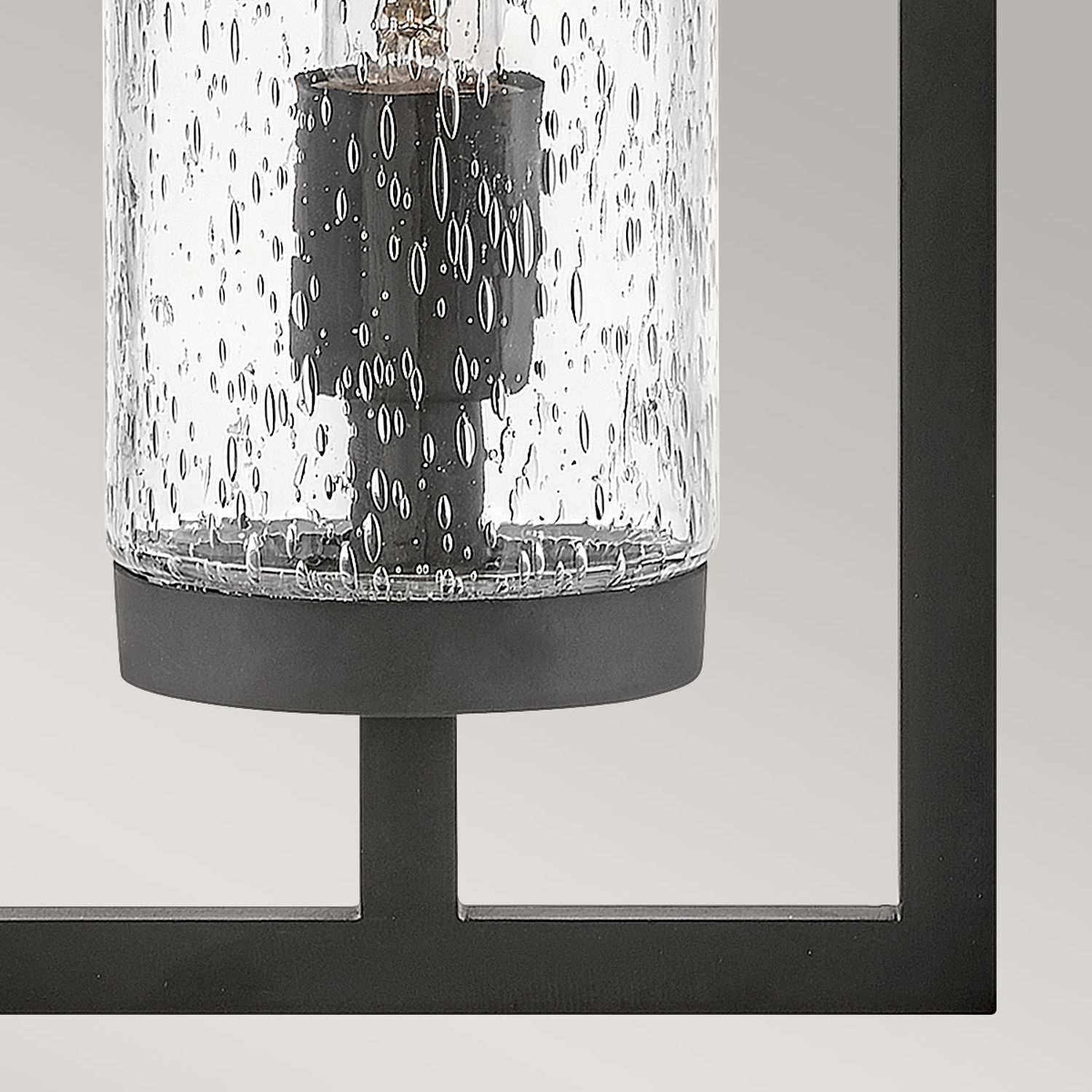 Lampe d'extérieur murale IP44 H : 51 cm E27 Noir Vintage