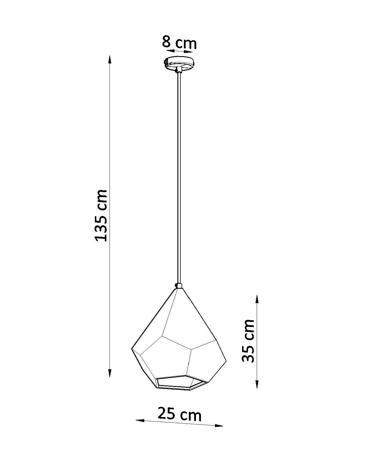 Lampe à suspendre Blanc Céramique à peindre géométrique E27