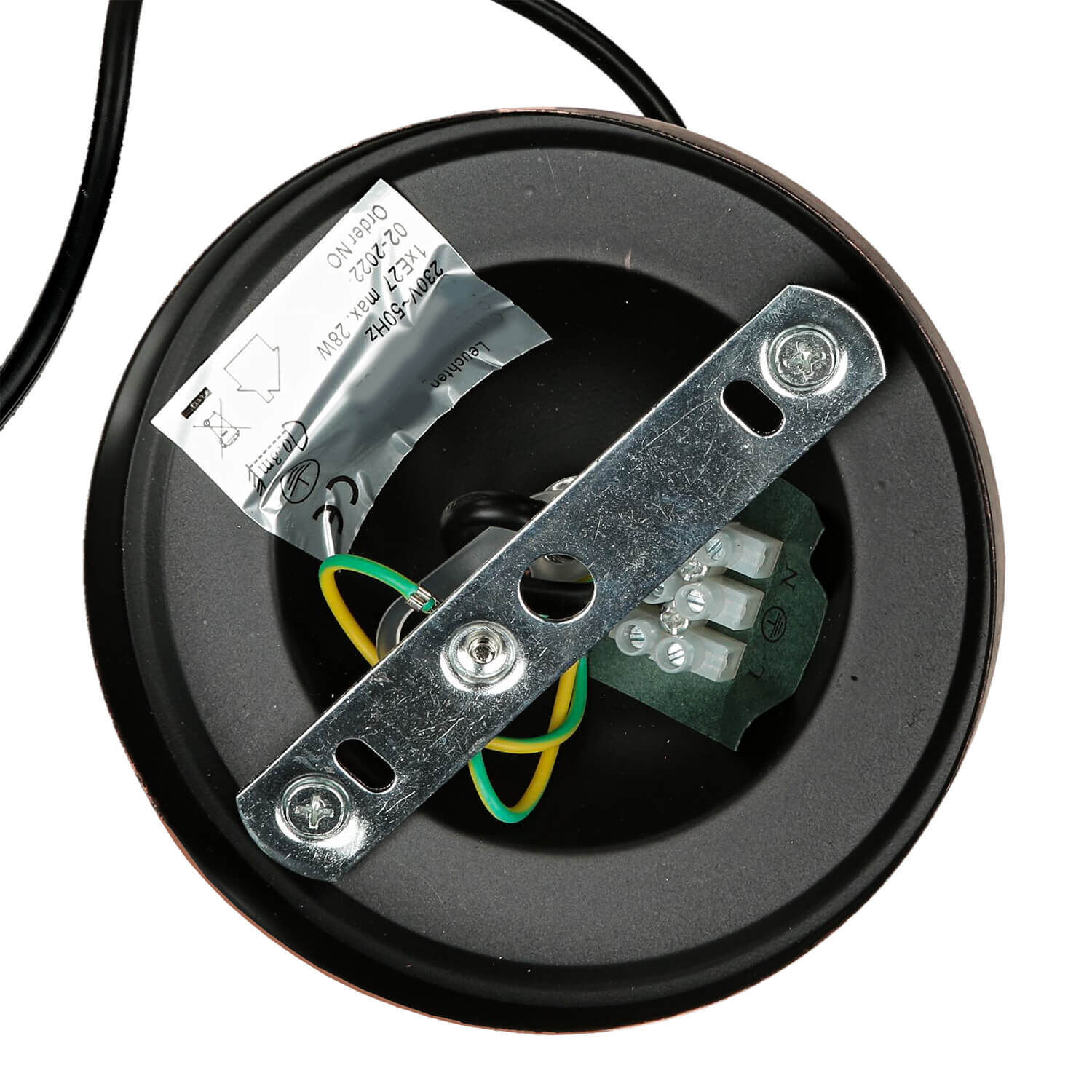 Suspension moderne FISHERMAN en cuivre antique Elektronik