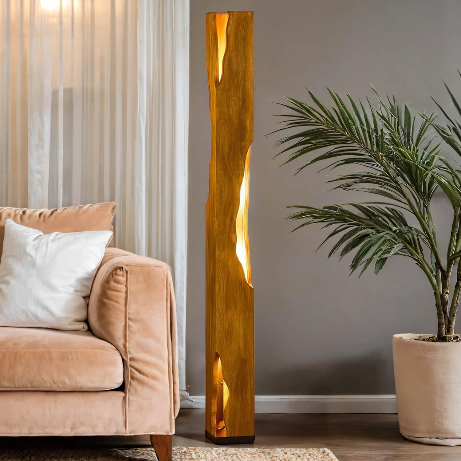 Lampe, Stehlampe, Pflanze