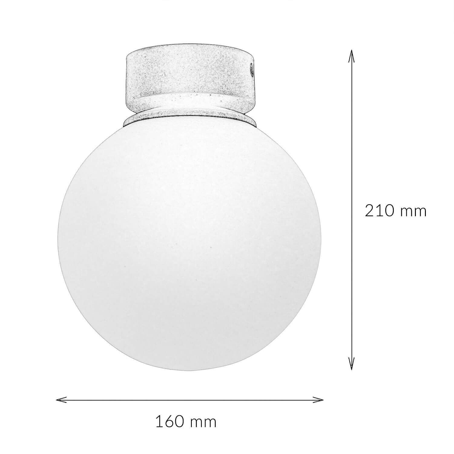 Glaskugel, Wandlampen-Glaskugel, Ballförmige Leuchte, Glaskugel-Deckenleuchte, IoT-Dekor
