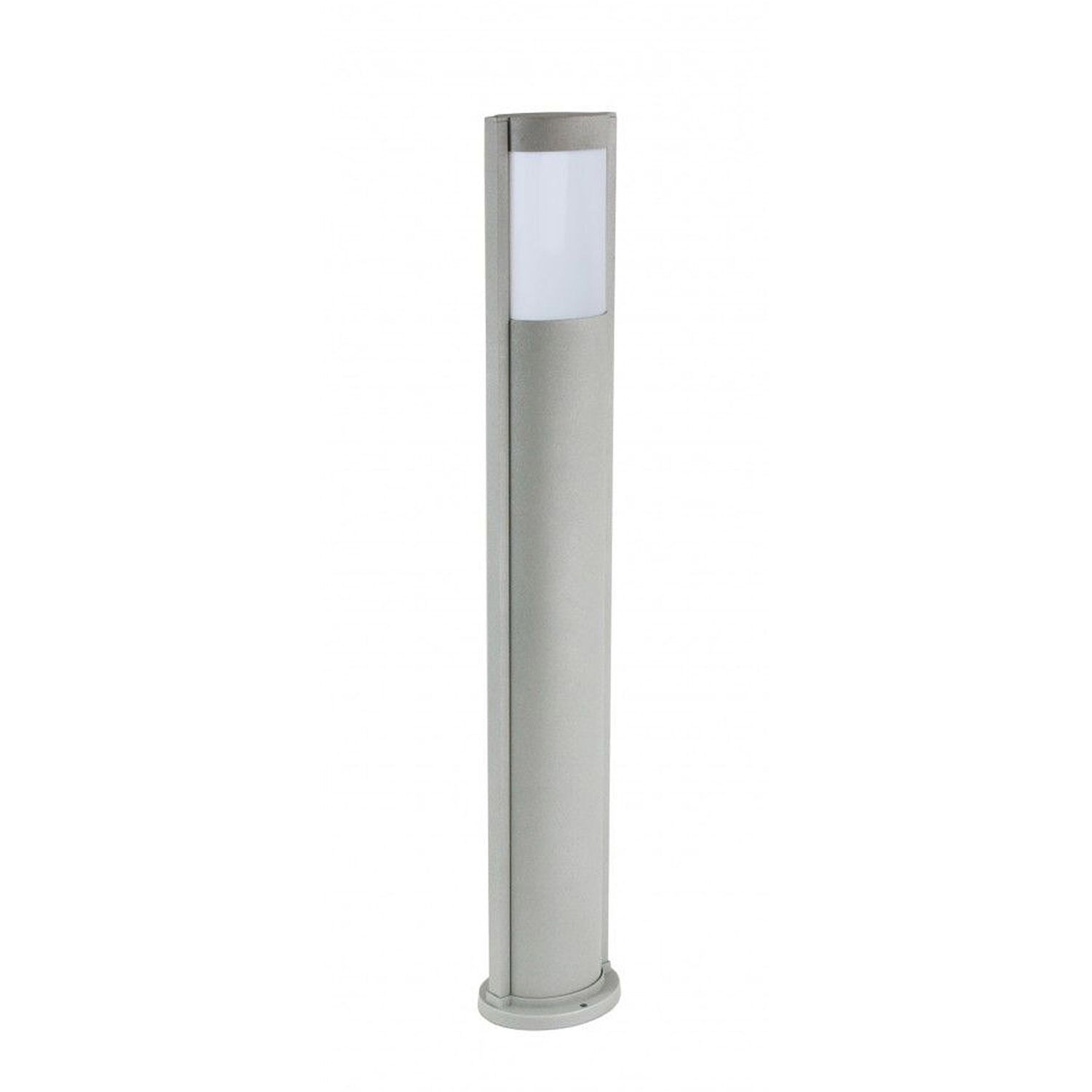 Lampe d'allée moderne extérieure IP54 ovale en argent E27