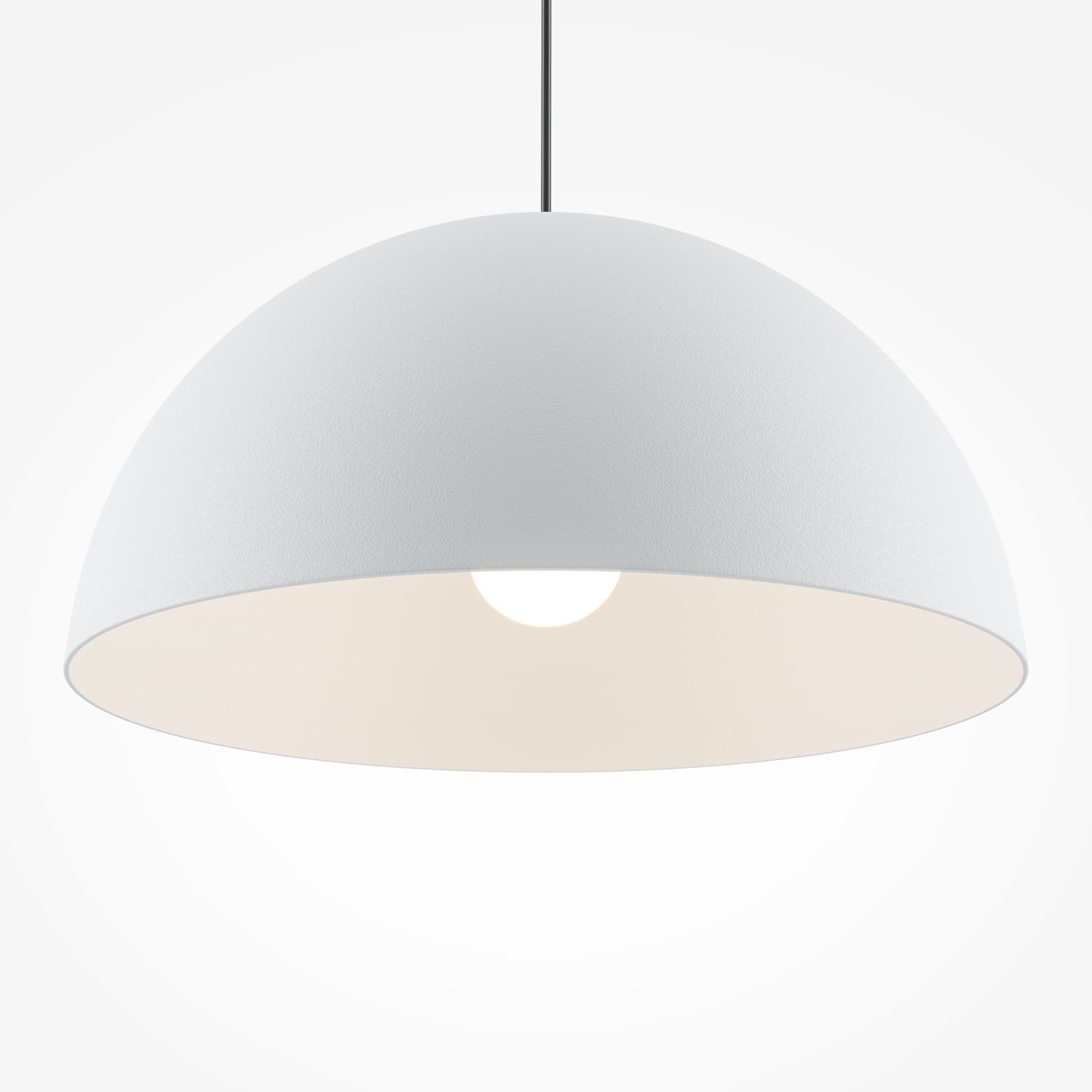 Suspension métal ronde D : 35 cm H : max. 320 cm Blanc