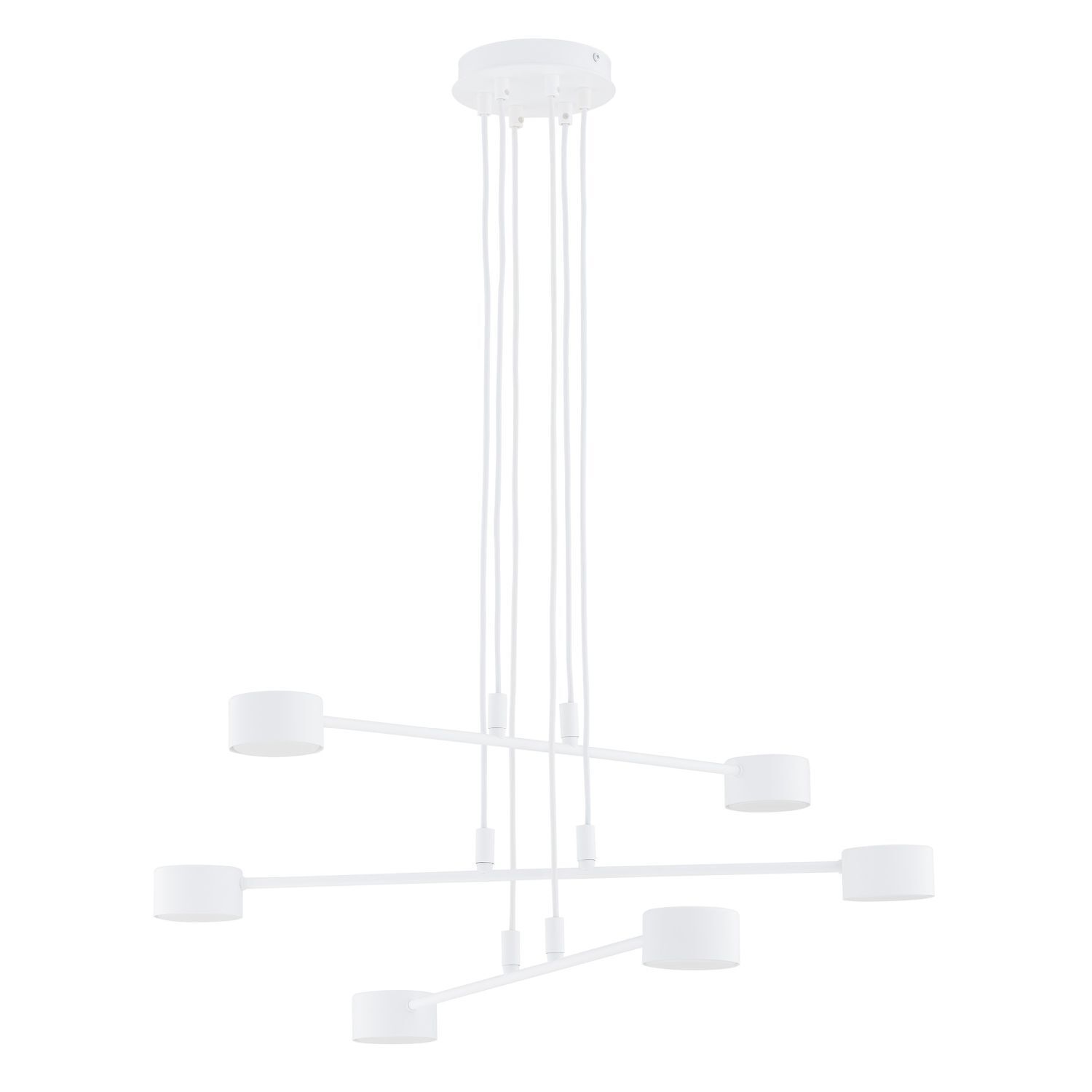 Suspension métal blanc L : 70 cm H : max. 100 cm réglable