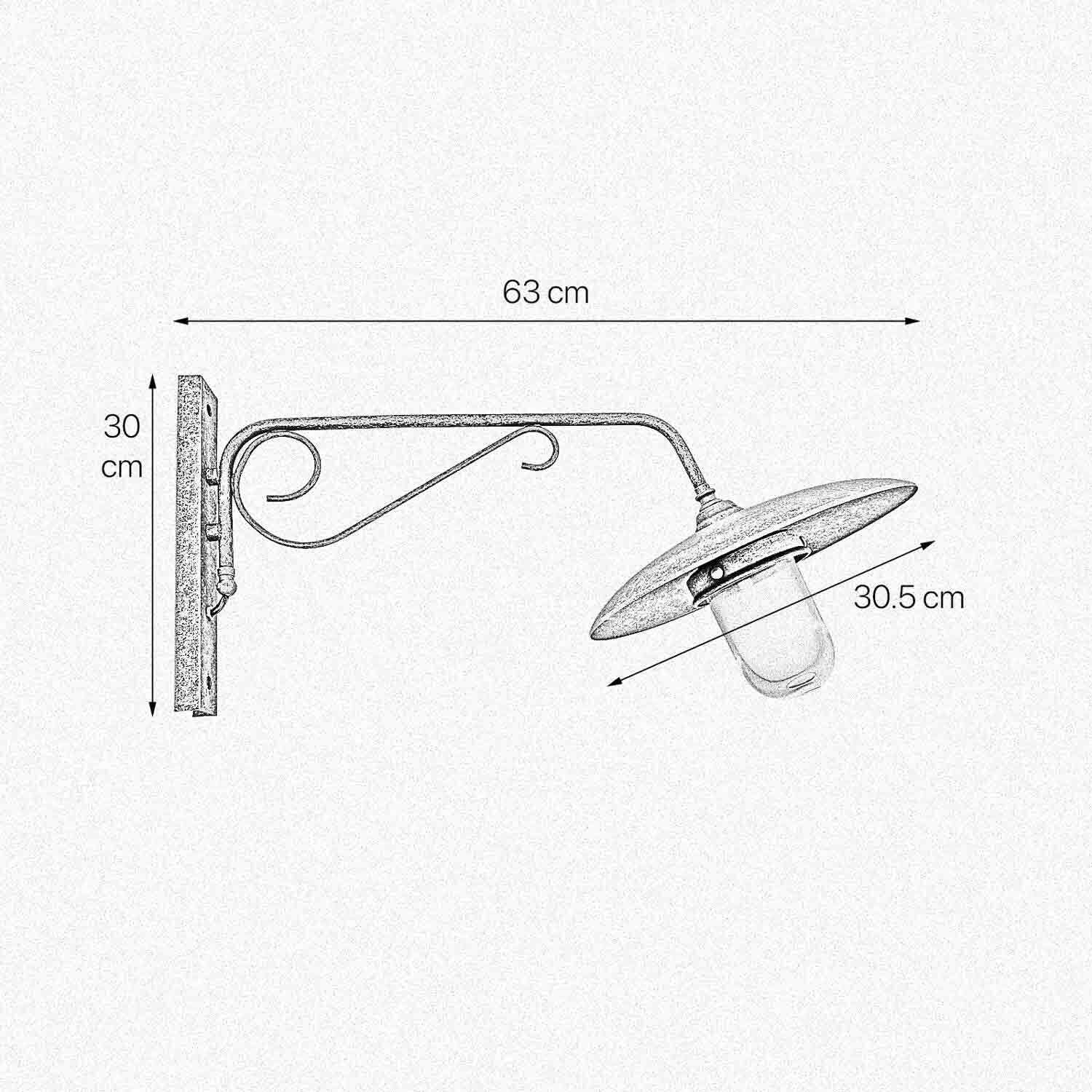 Wandleuchte außen IP44 Messing E27 in Bronze Antik matt Drinnen, Flugzeug, Transport, Fahrzeug