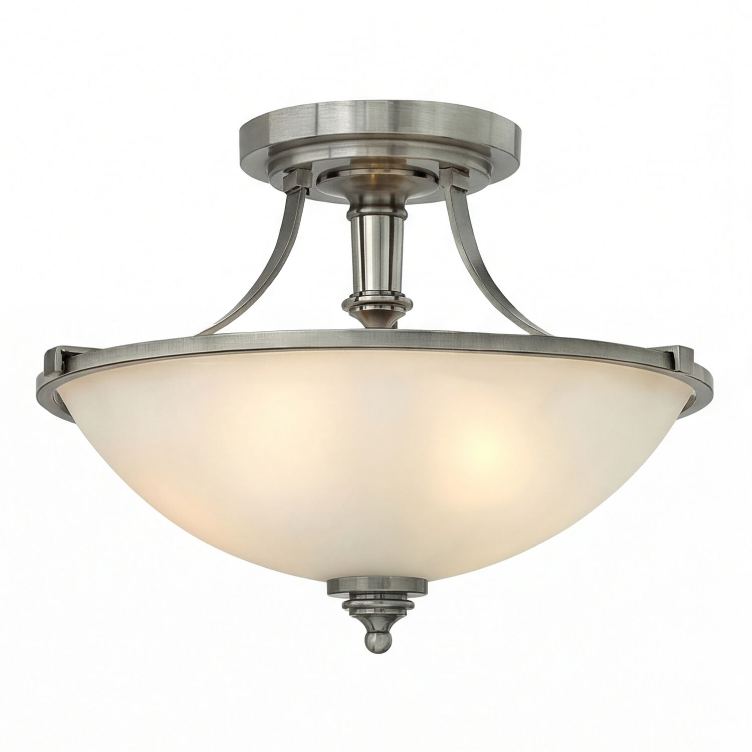 Plafonnier rond en verre Abat-jour Ø31cm 3x E27 LESLANE