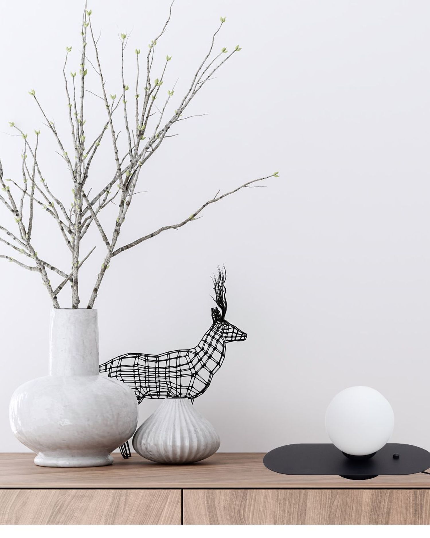 Lampe de chevet avec interrupteur verre métal E27 22 cm Blumen-Arrangement, Ikebana, Pflanze, Innenarchitektur, Krug