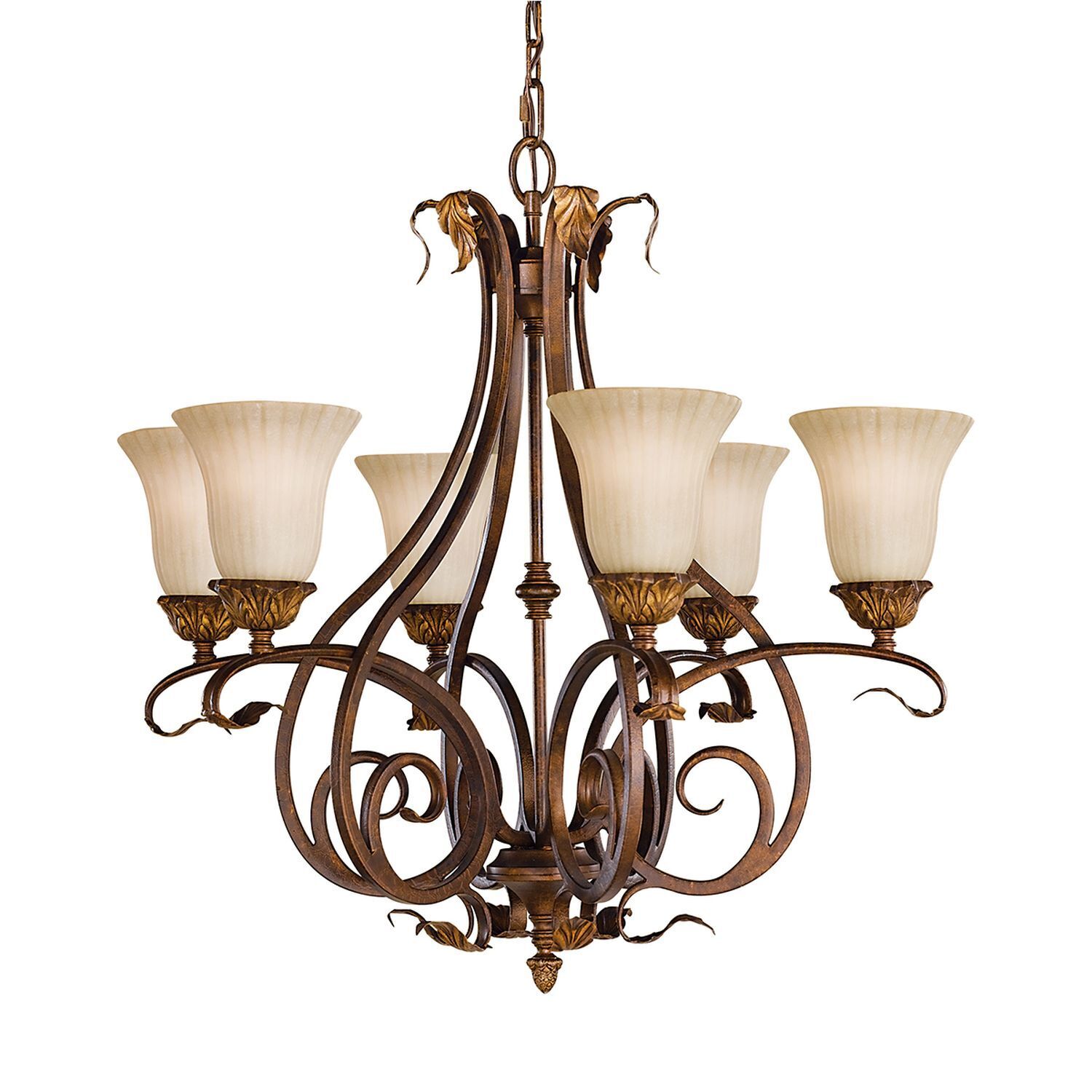 Lustre ANABELL 10 Bronze Lampe Ø114cm