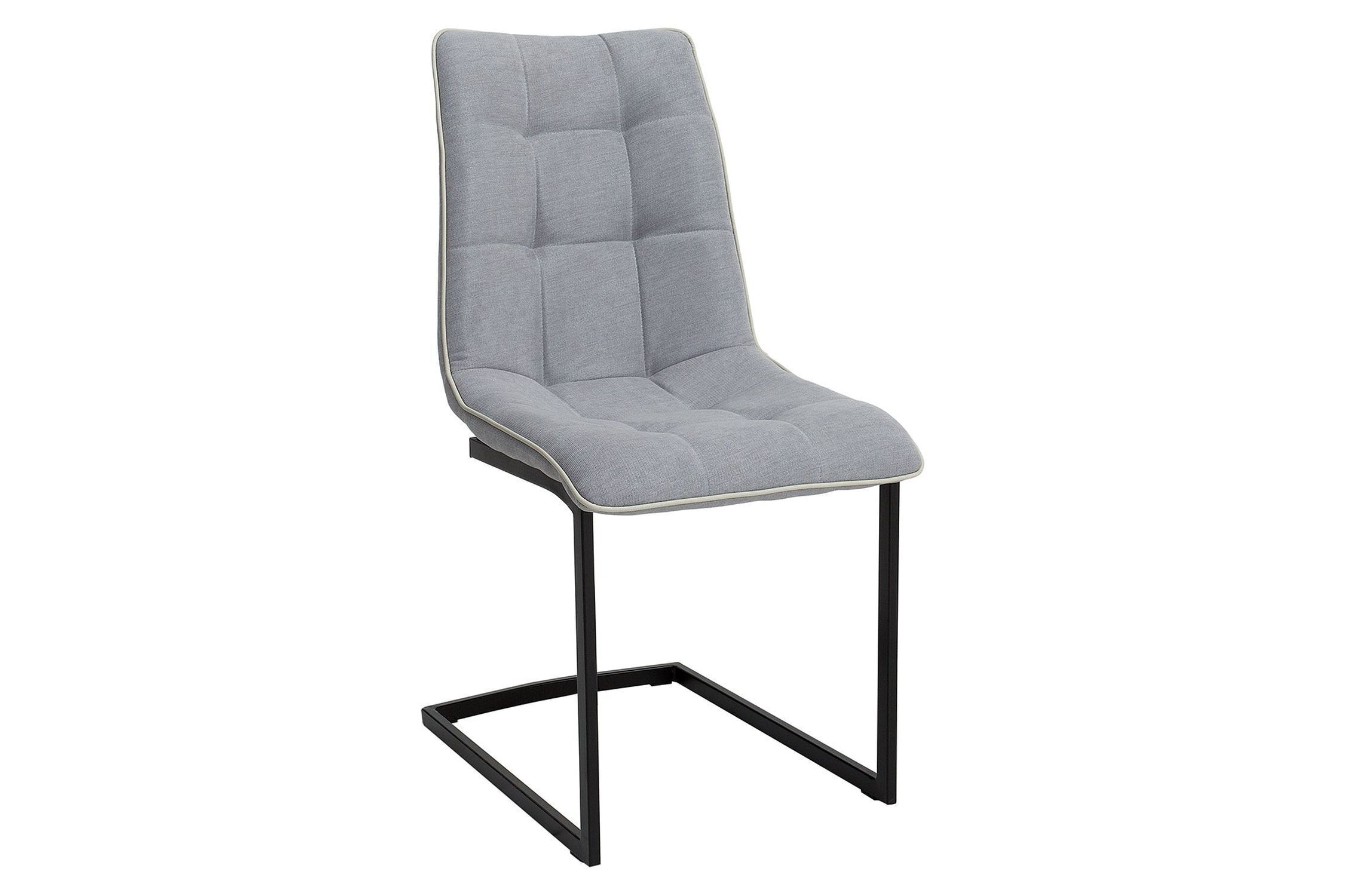 Chaise à bascule Tissu Métal gris noir sans accoudoirs Moebel, Stuhl
