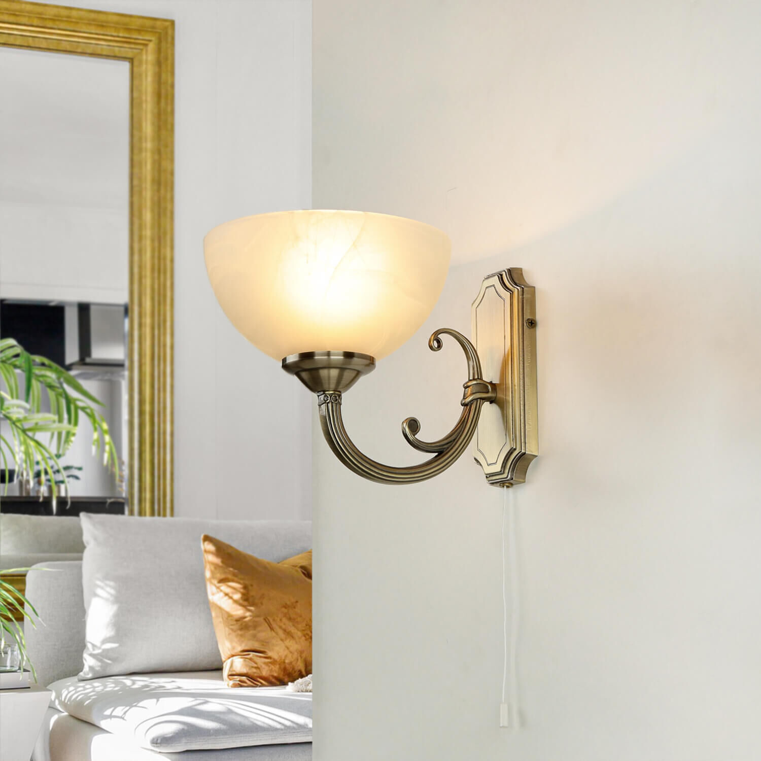 Applique murale allongée MARLENE Art nouveau