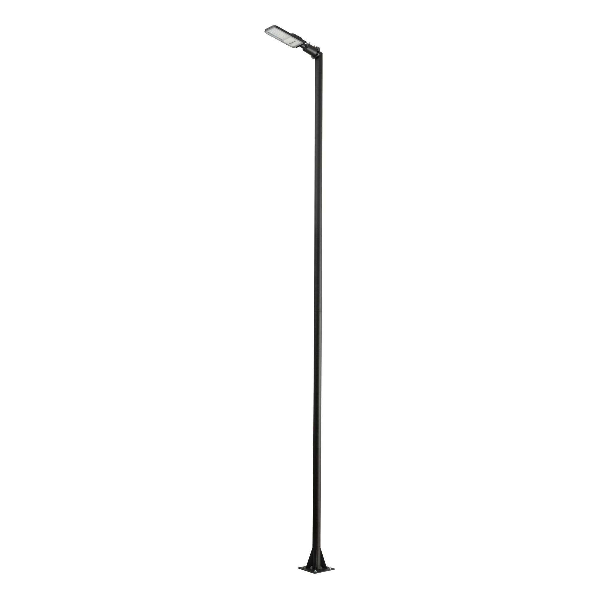 LED Wegeleuchte außen 392 cm hoch Schwarz 3000 K IP65 Stehlampe, Außenlampe, LED, schwarz, Standleuchte