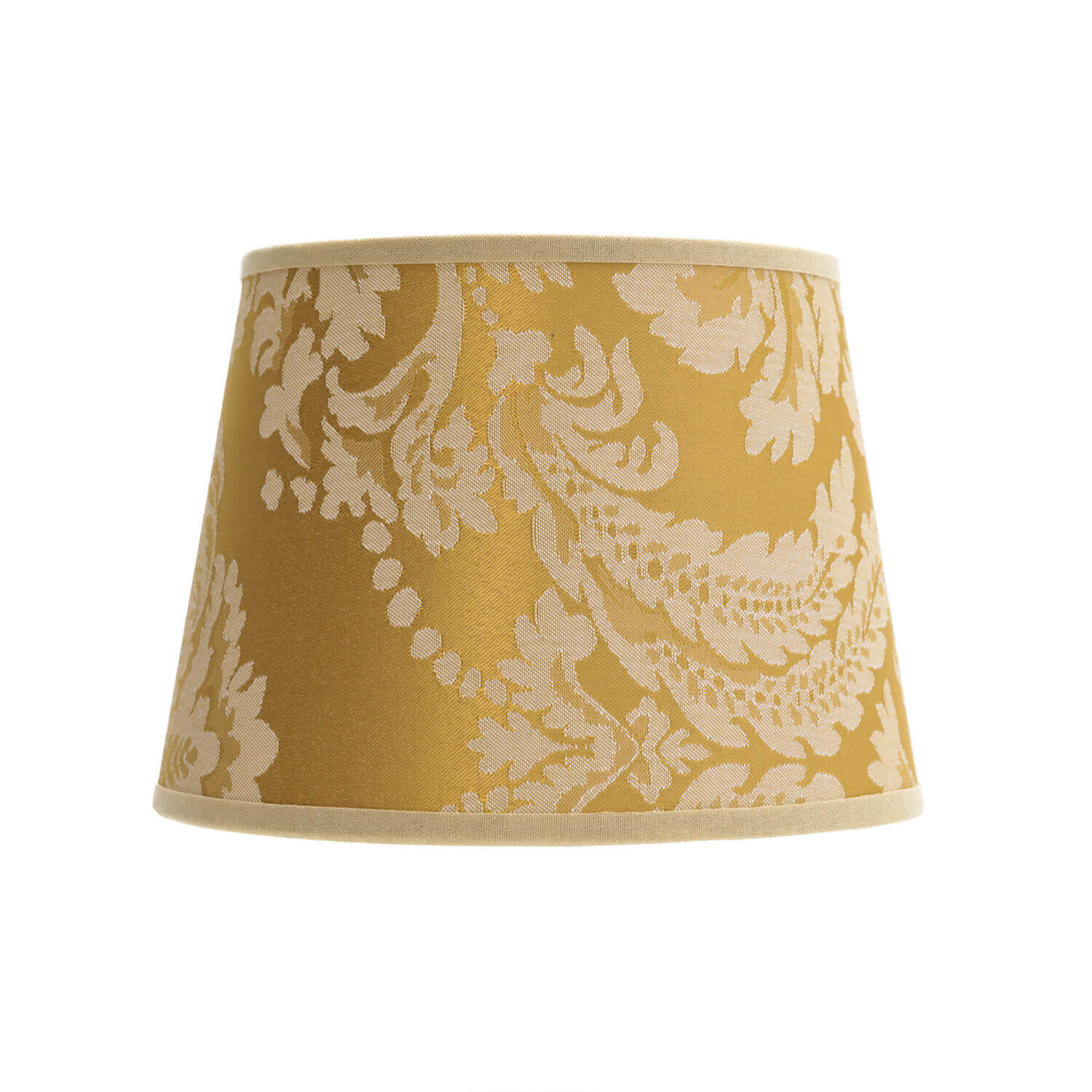 Abat-jour Or Baroque Design Tissu Lampe de table