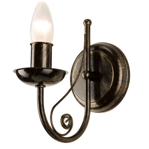 Elégante lampe murale KELSIE Noir Rustique Lampe