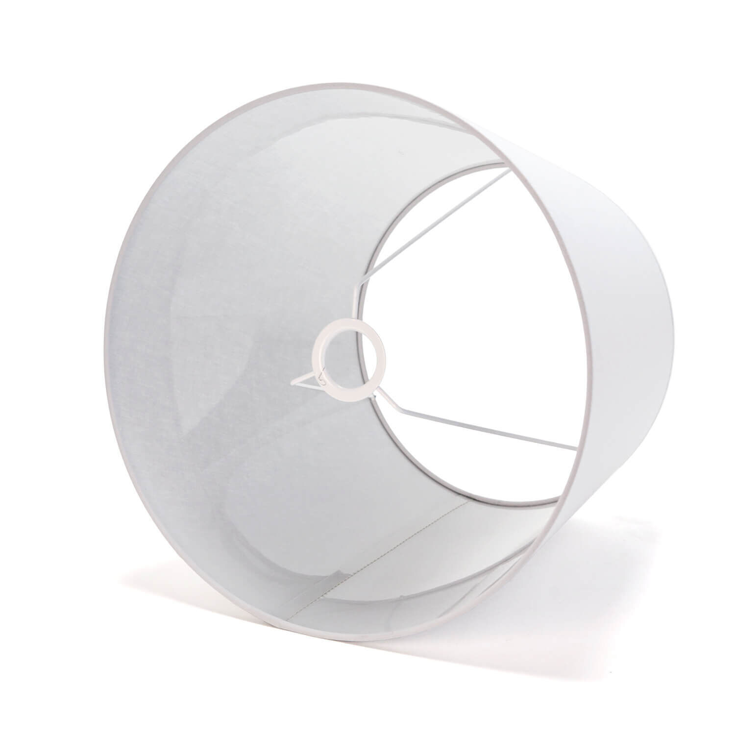 Stoff Lampenschirm Stehlampe Grau E27 WILLOW Sphäre, Lampe, Teller