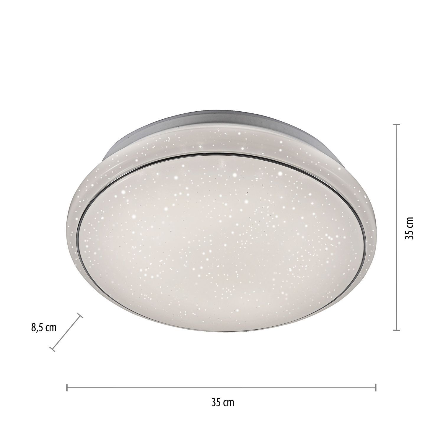 Plafonnier LED Ciel de nuit Timer Ø35 cm 3000-5000 K