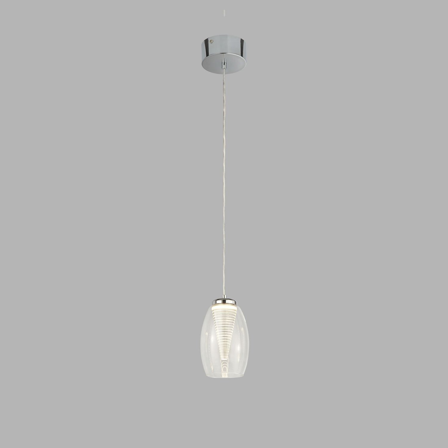 Lampe LED à suspendre verre ajustable Ø 11,5 cm 3000 K