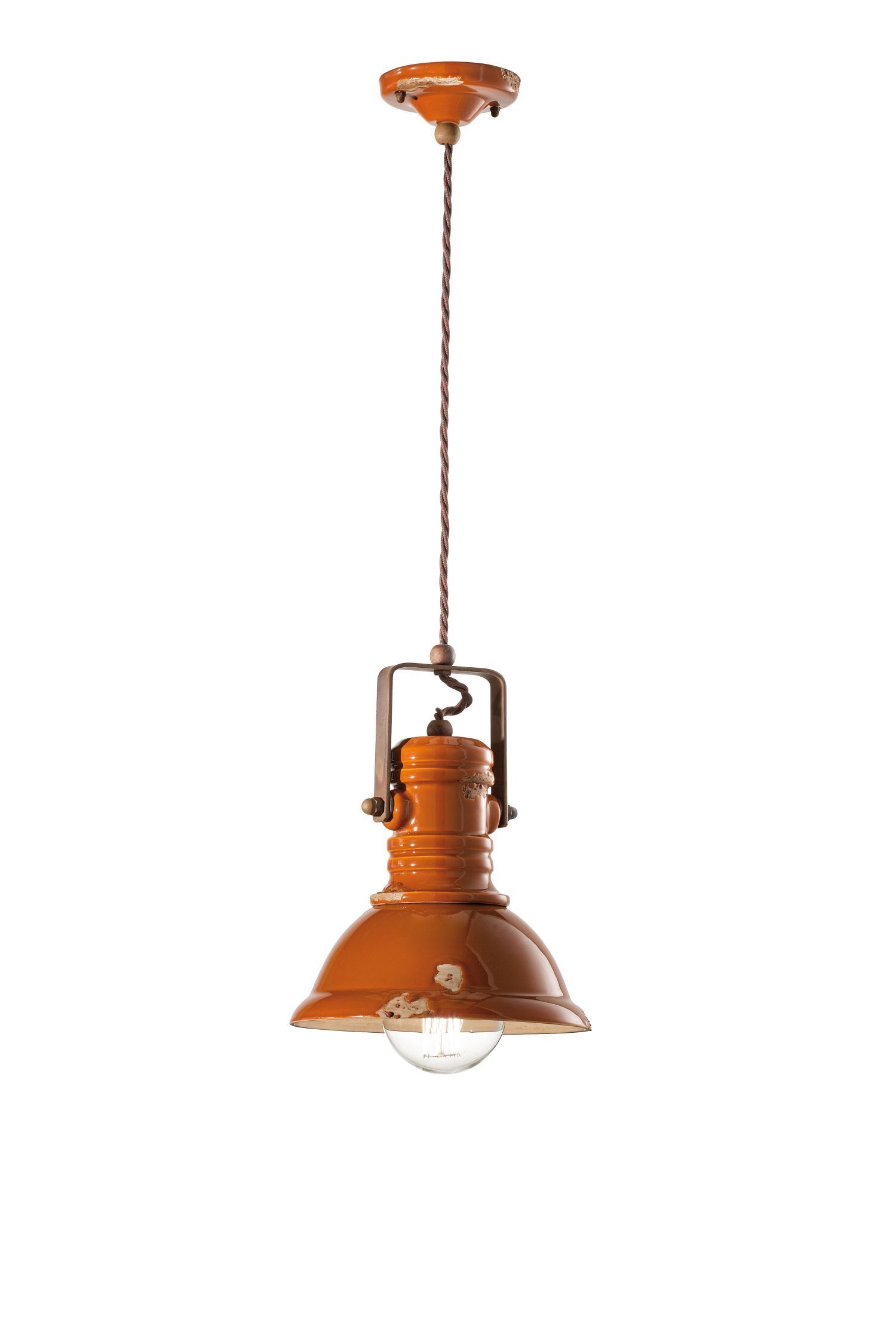 Suspension métal céramique D : 23 cm H : max. 150 cm