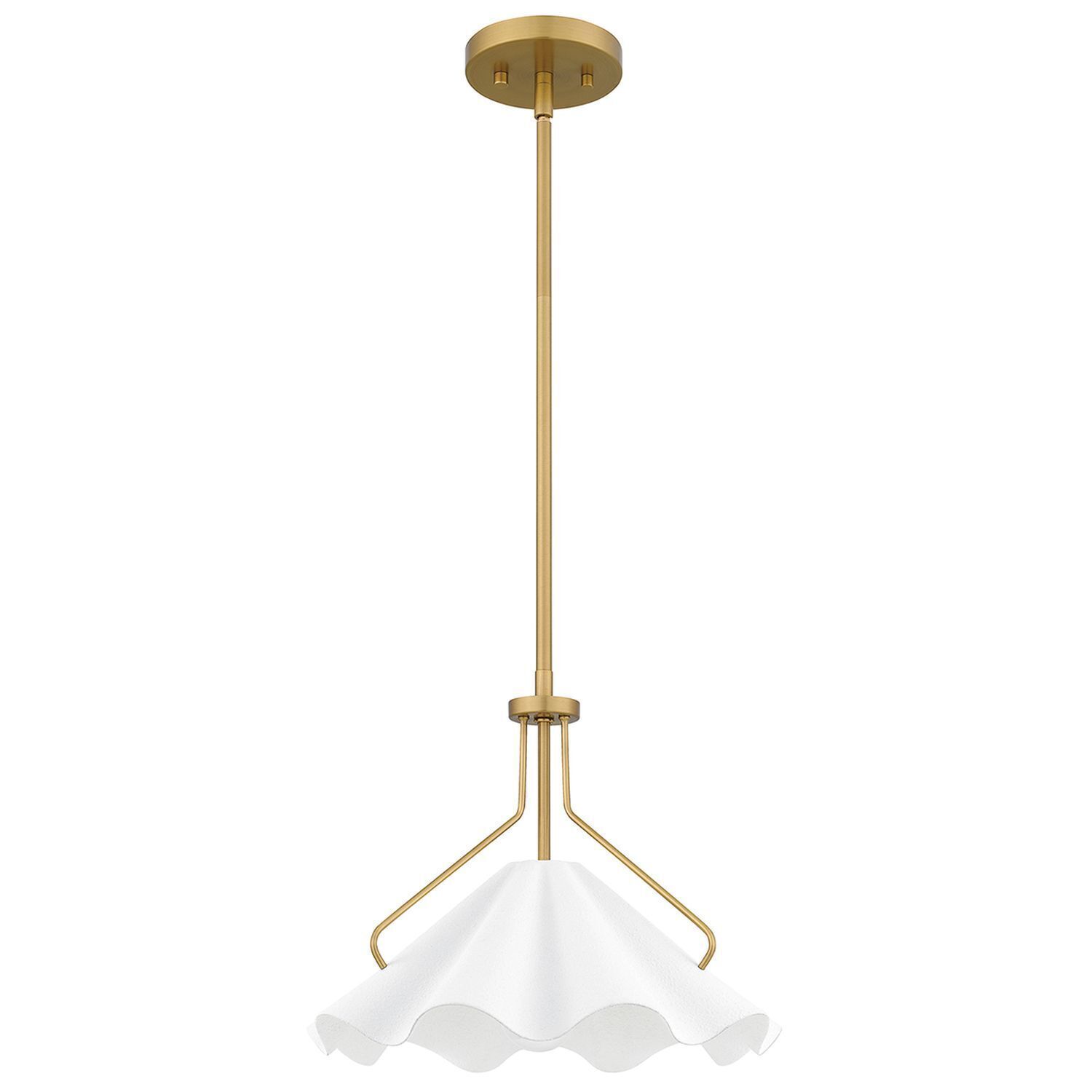 Suspension Blanc Laiton antique H : max. 130,9 cm Métal E27 Lampe