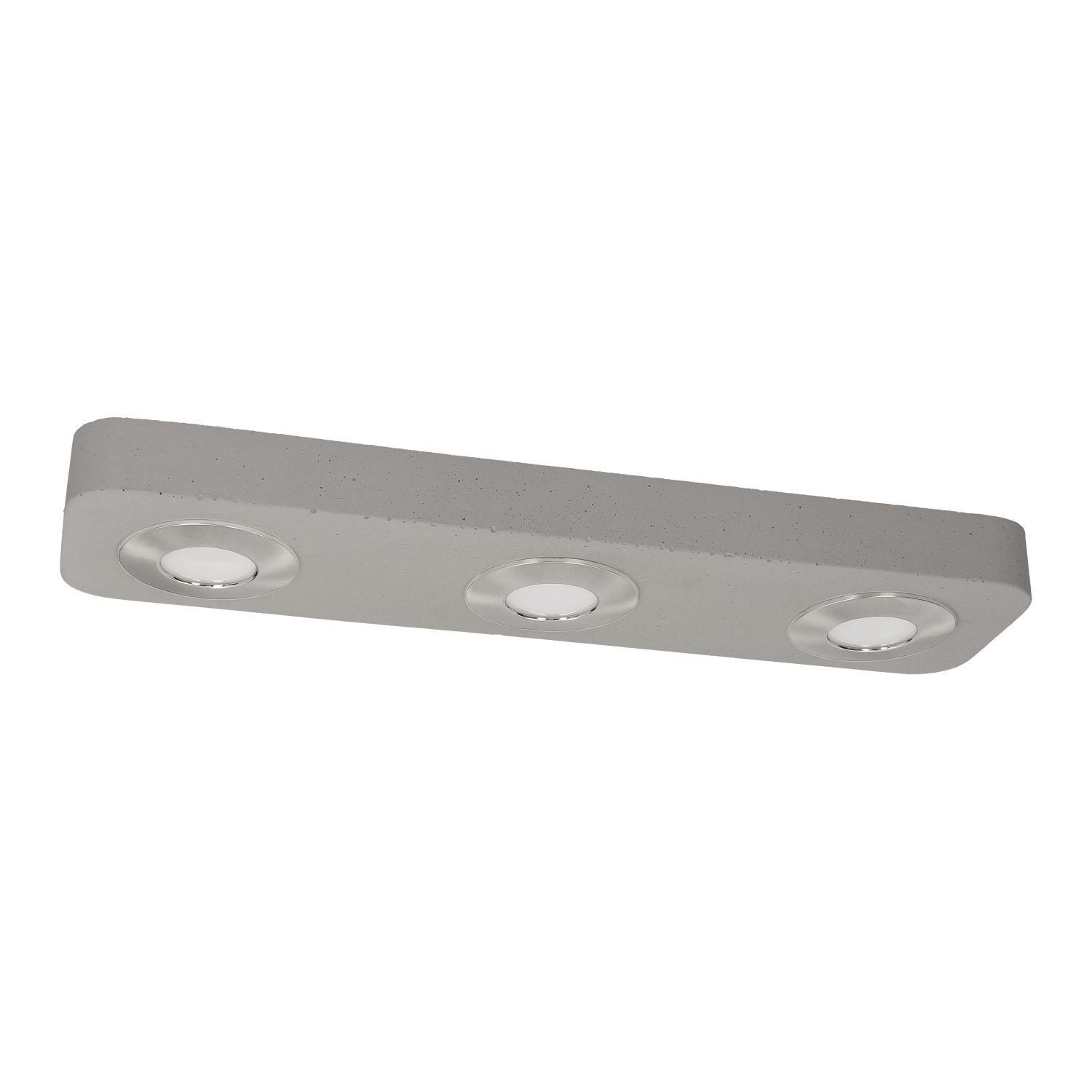 LED Plafonnier Béton Gris 3000K 3-flmg Moderne