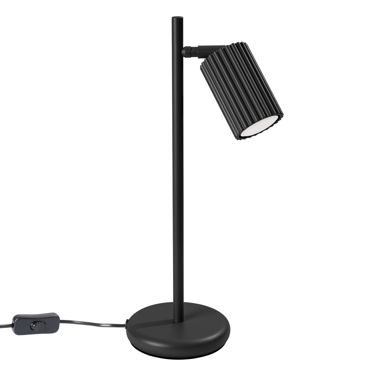 Lampe de bureau Noir H : 43 cm orientable Aluminium GU10 Lampe, Tischlampe, Elektrisches Gerät, Mikrofon