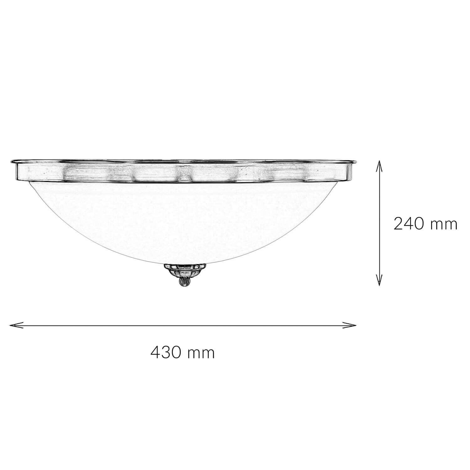 Runde Jugendstil Deckenleuchte ELISETT Leuchte