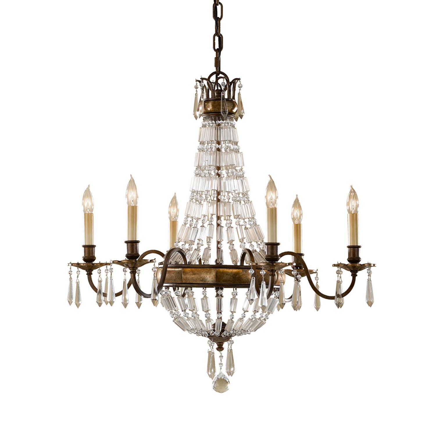 Lustre baroque cristal Ø69cm design opulent