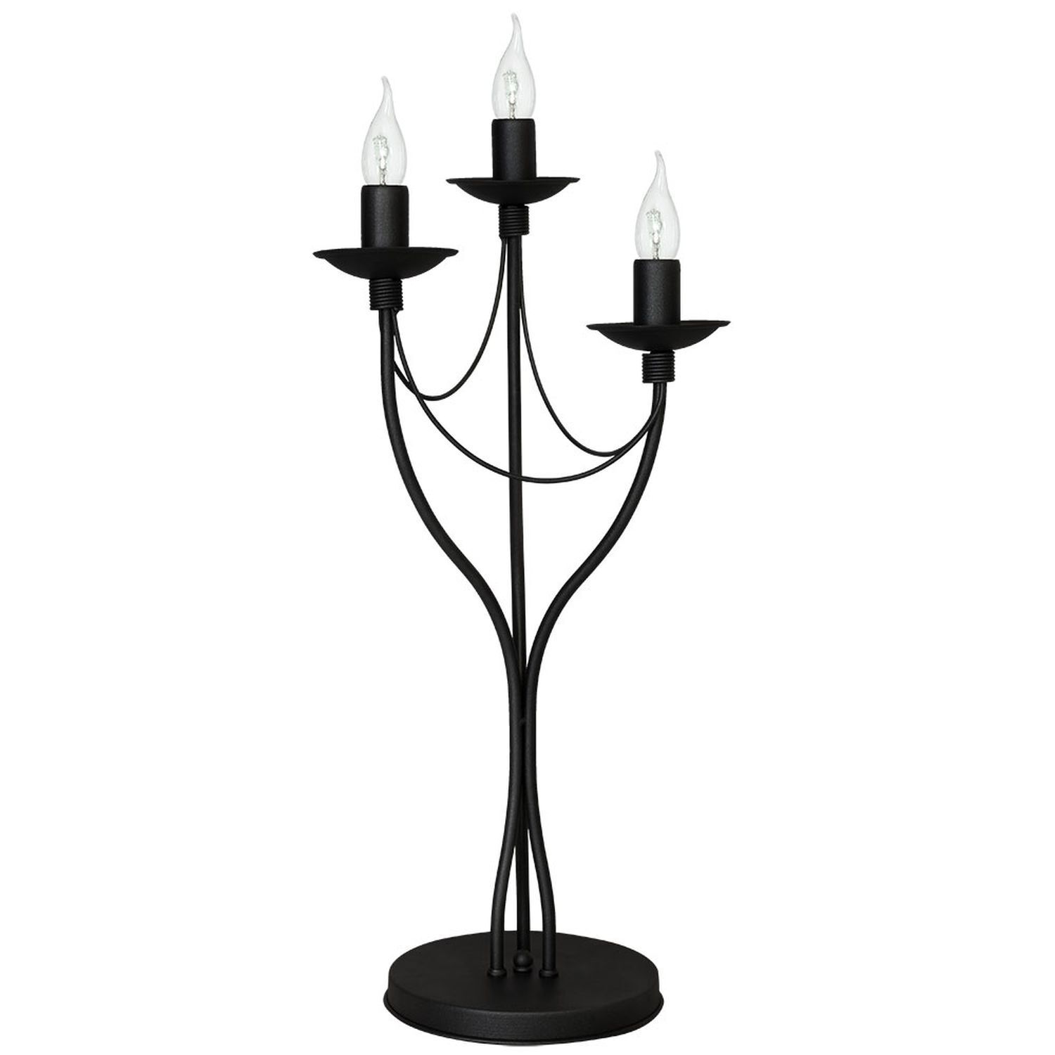 Lampe de table noire noble Rustikal Lampe de table