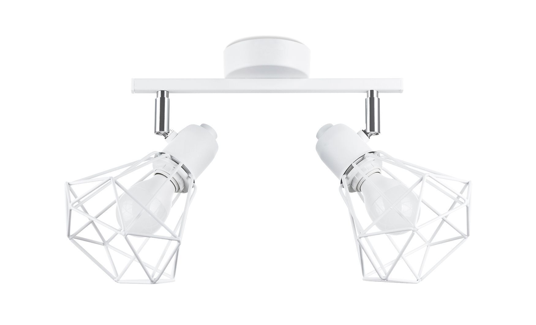 Spot de plafond blanc 31 cm de long réglable E27 métal