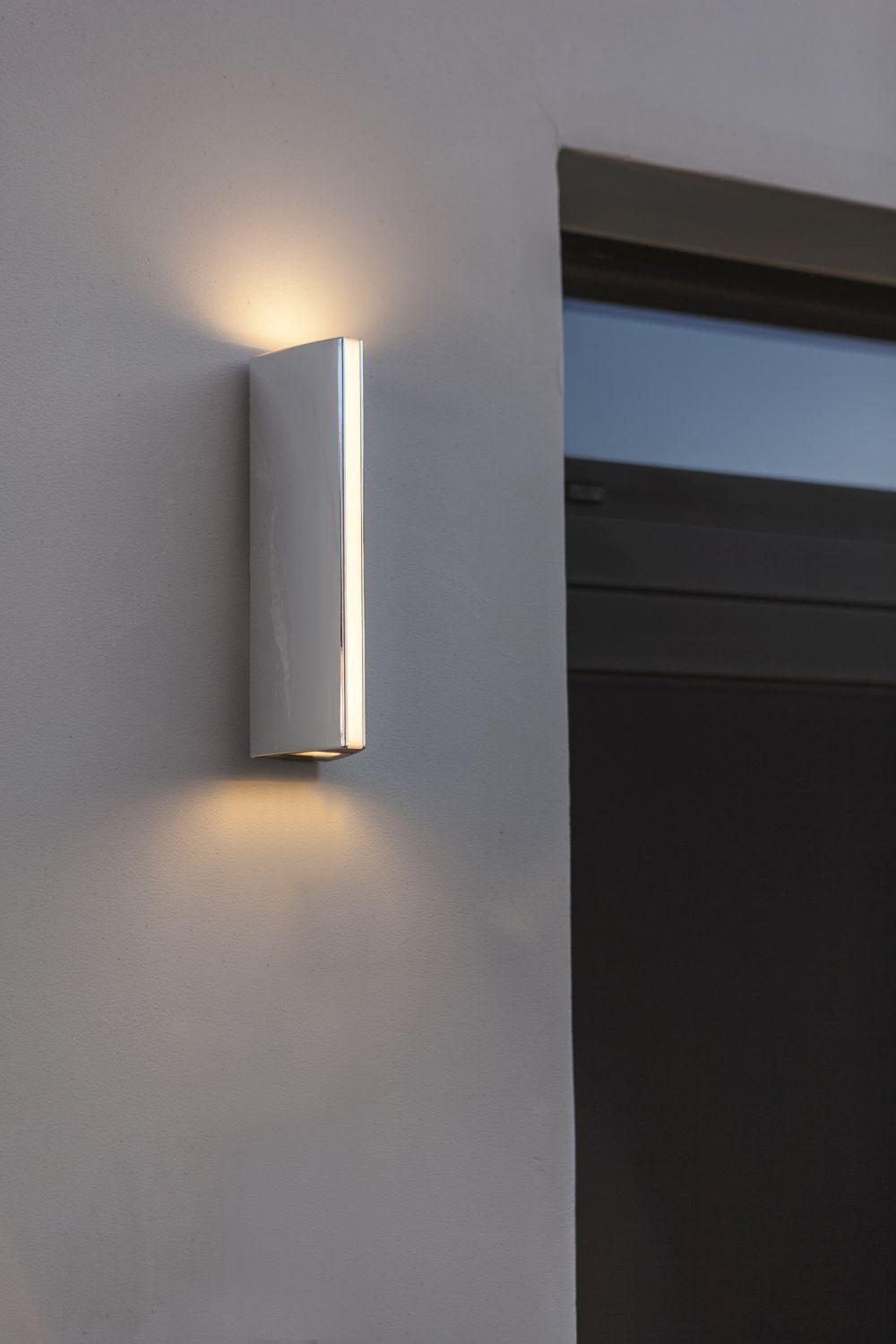 Lampe d'extérieur LED chrome IP54 Up Down résistant aux intempéries AZAREA