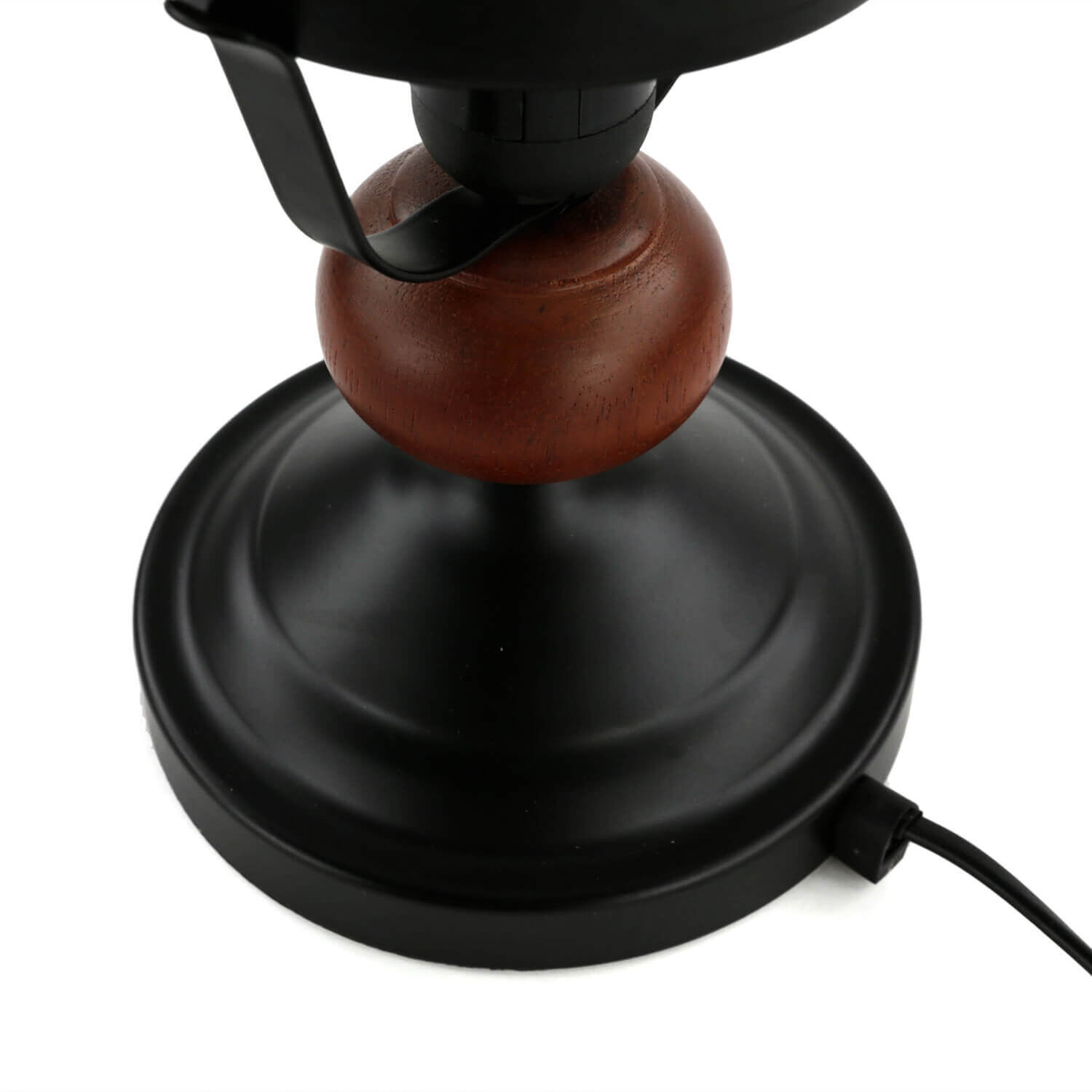 Lampe de table en bois véritable verre style rustique Elektrisches Gerät, Mikrofon, Elektronik