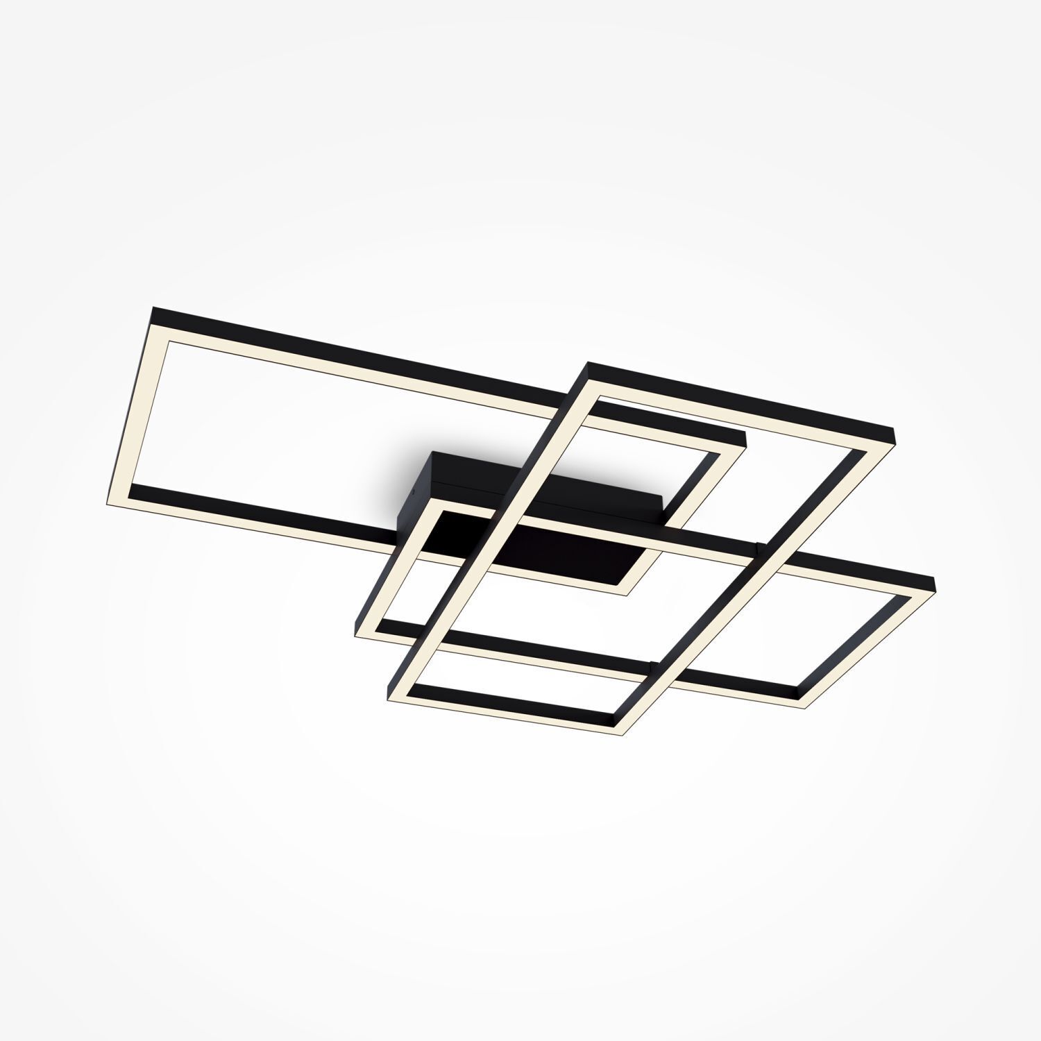 Plafonnier LED Métal Noir 2900 lm Moderne MIA
