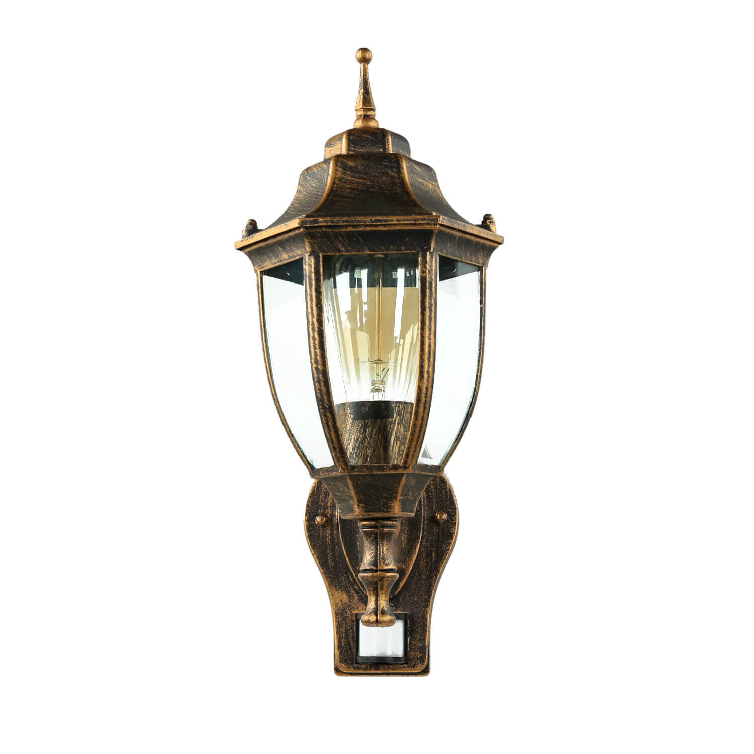 Applique d'extérieur LYON Noir Cuivre E27 Lampe