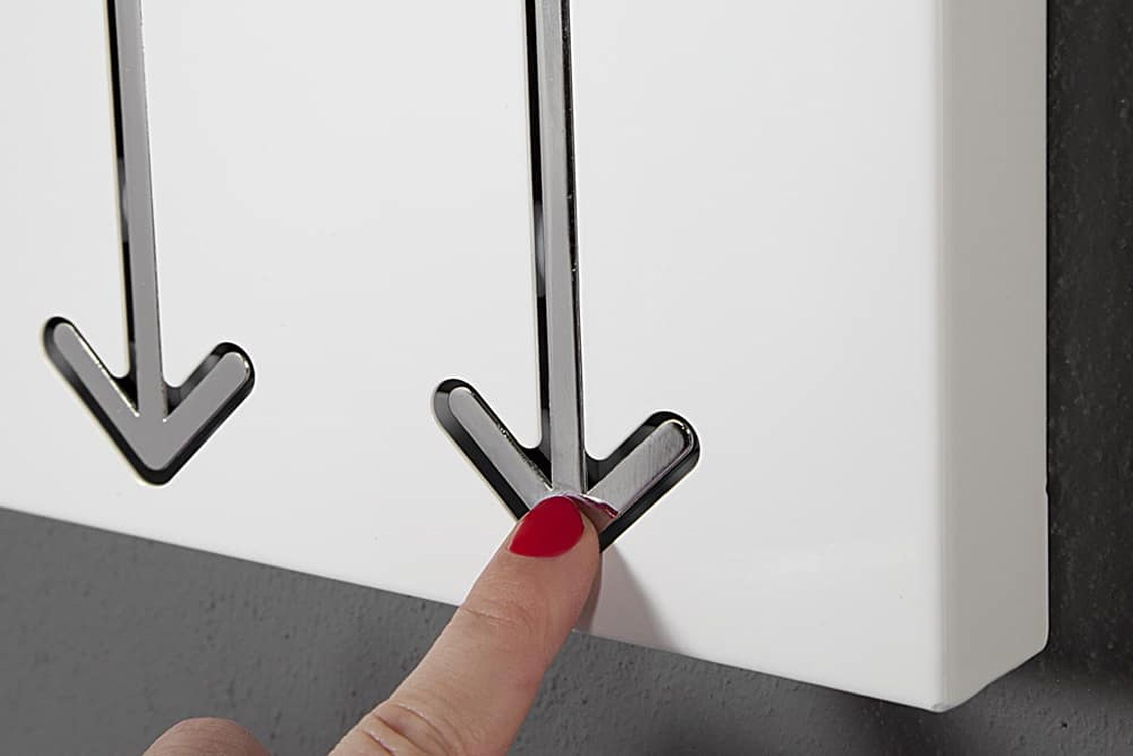 Portemanteau mural en métal 45 cm en blanc Portemanteau mural en métal 45 cm en blanc