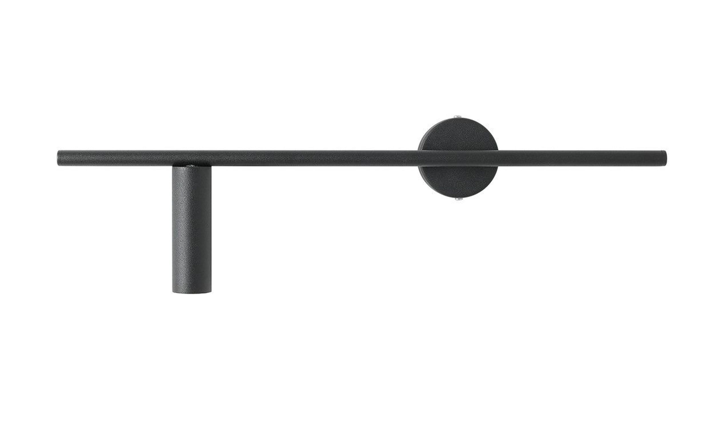 Applique murale en métal Noir Cylindre H:17 cm GU10 Rétro