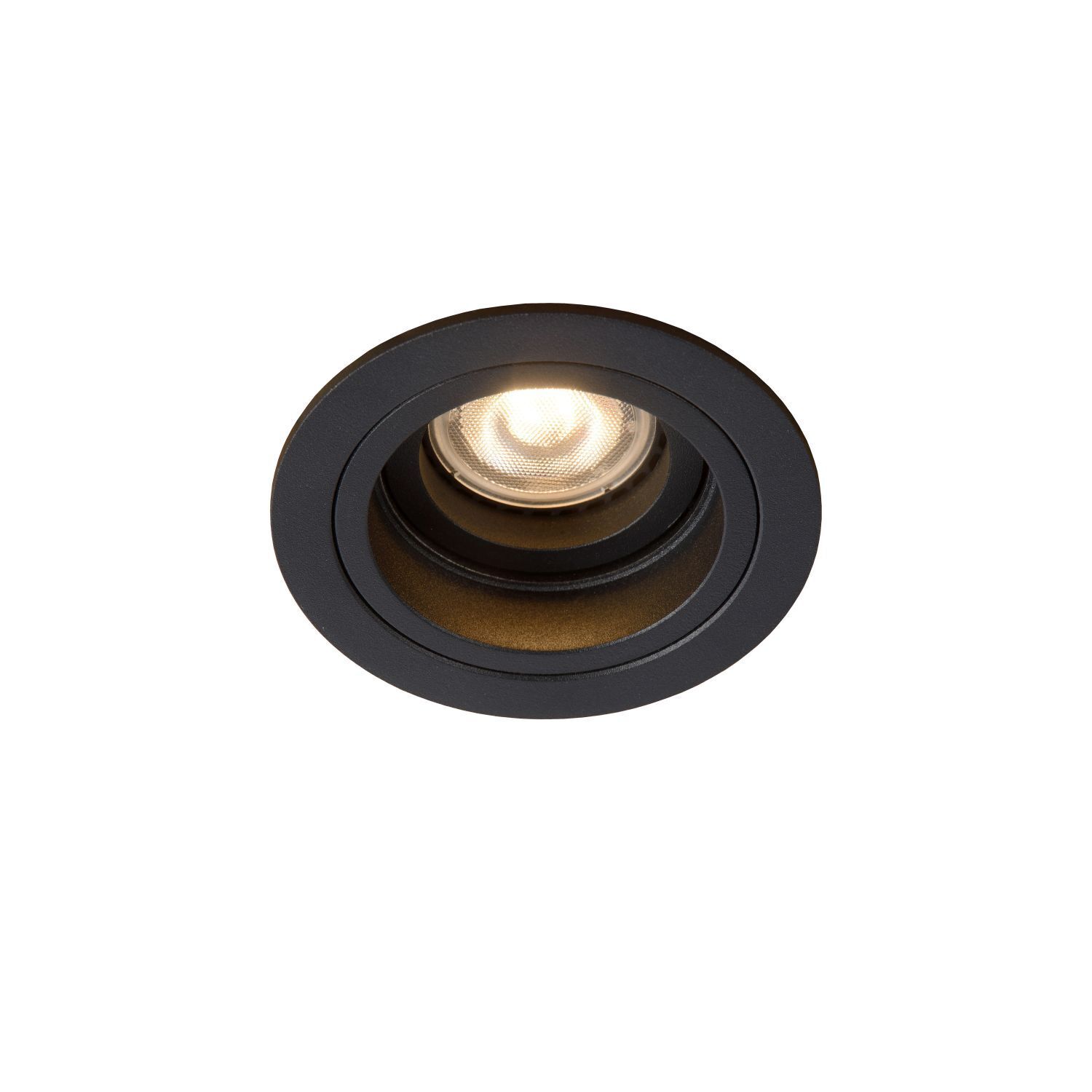 downlight, recessed, spotlight, schwarz, metall