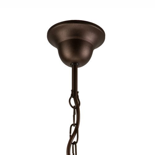 Lampe à suspendre brune Métal 5-flmg Rustique Table à manger
