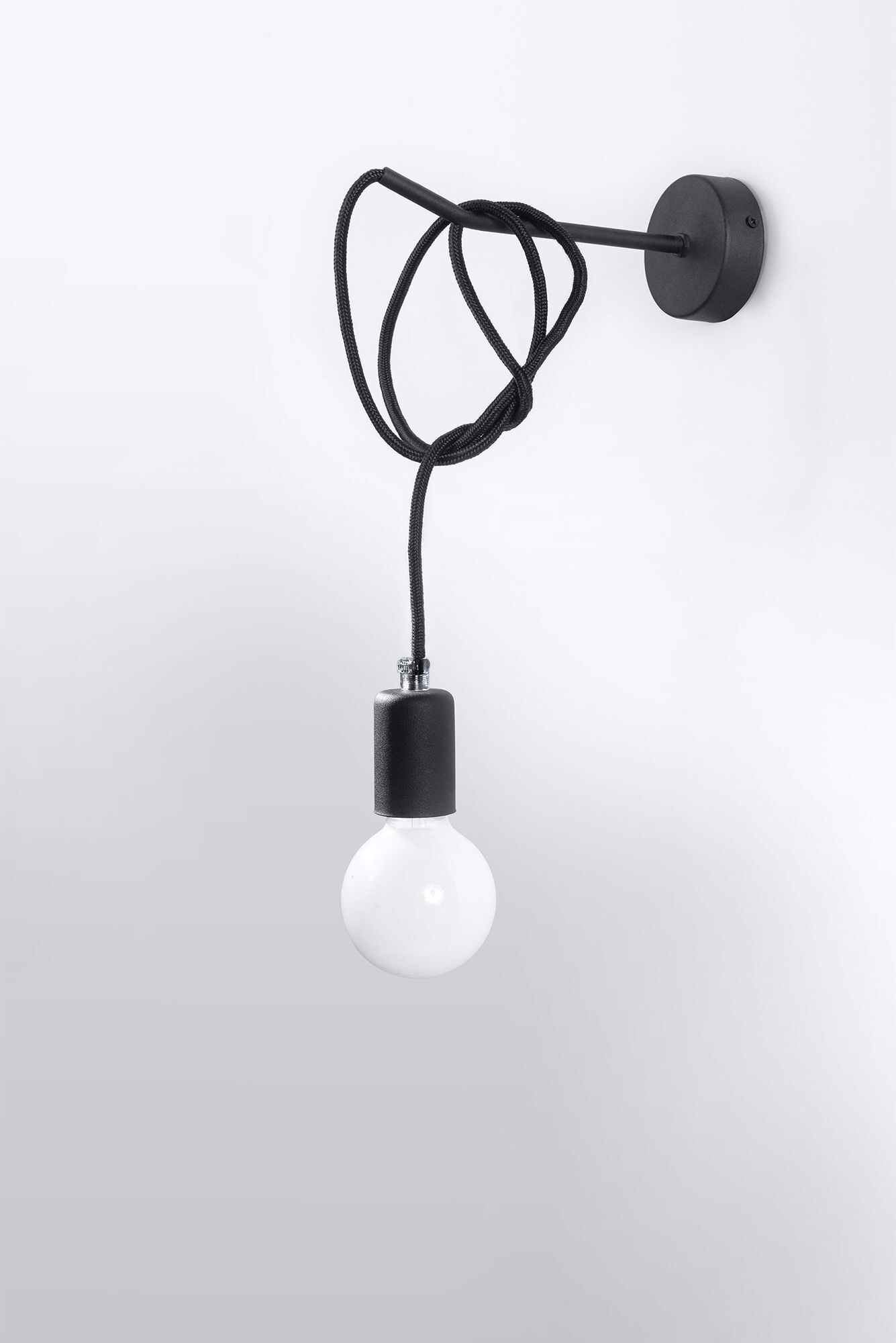 wandleuchte-wandlampe-bombilla-1-flammig-schwarz-retro-78-innen-3 hängelampe, einzelstück, glühbirne, opallampe, seillampe