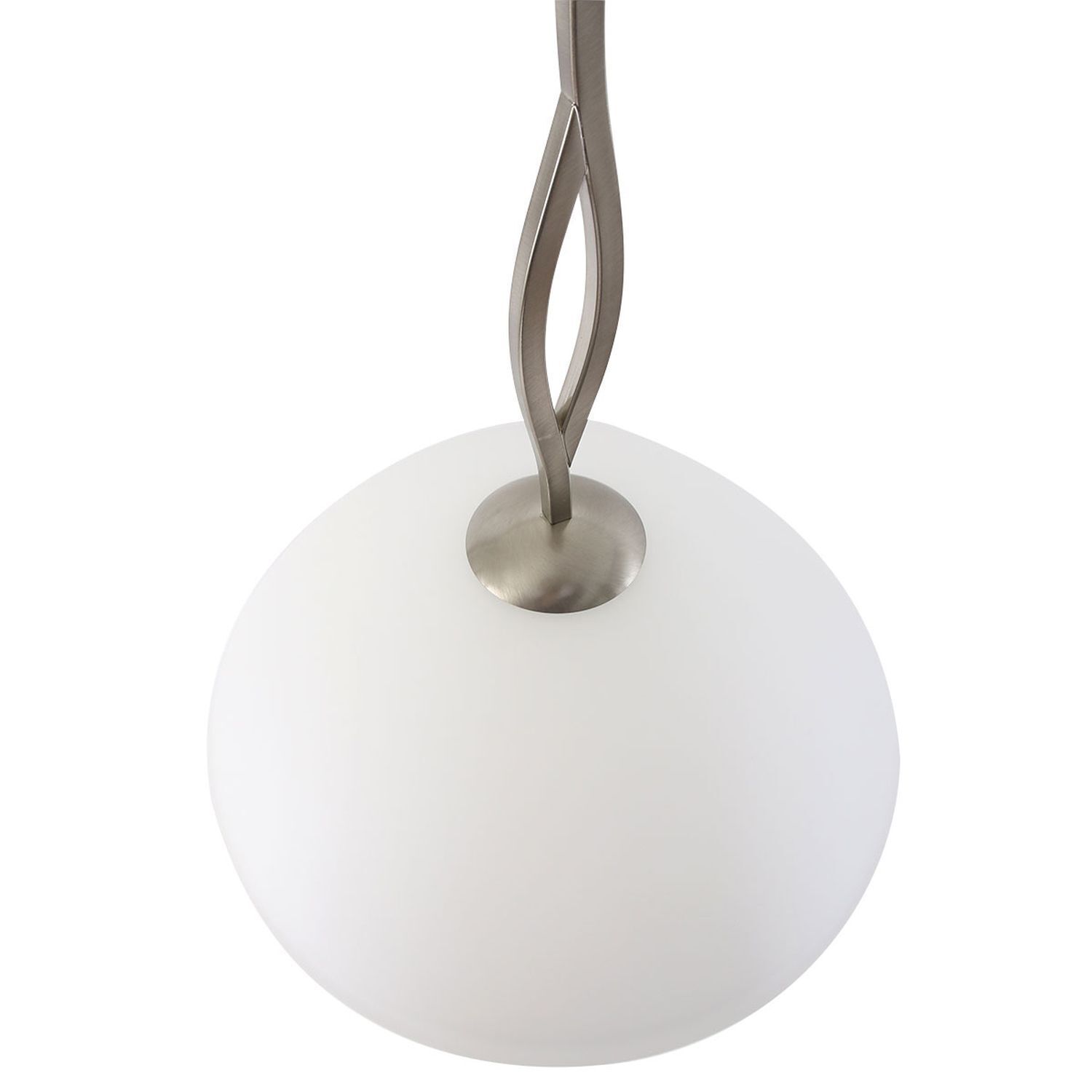 Lampe à suspendre ronde verre métal Ø45 cm E27 confortable
