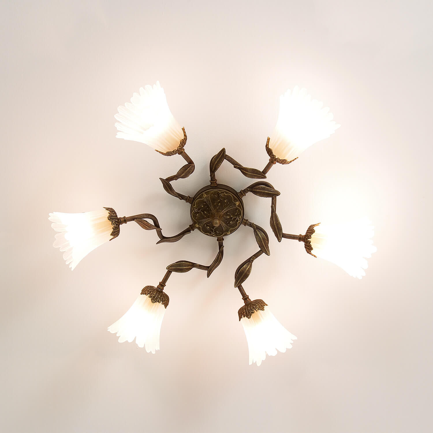 Plafonnier Premium Ø44cm 6-Flmg Deckenleuchte, Kronleuchter, Lampe, Leuchte