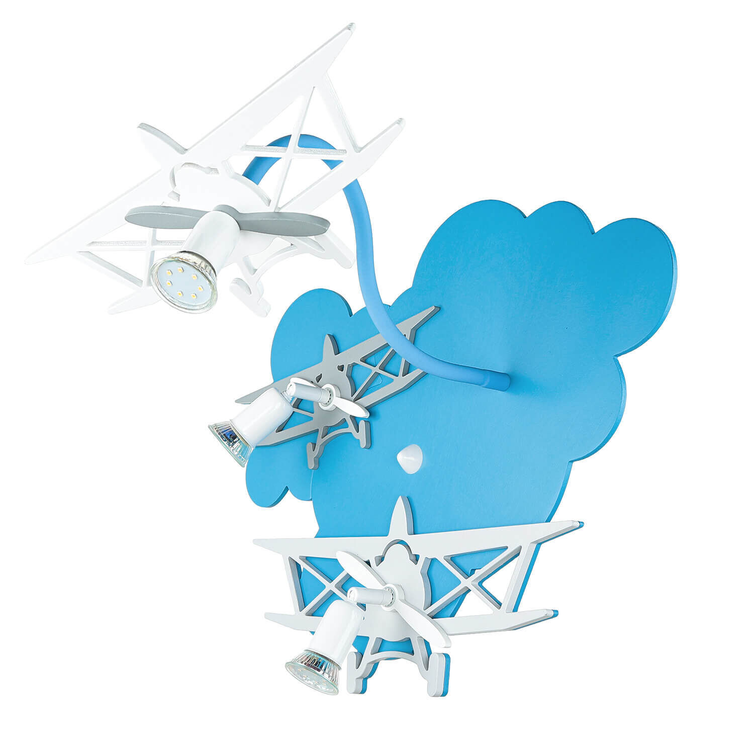 Lampe pour enfants PLANE en bleu 3-flmg Flugzeug, Transport, Fahrzeug
