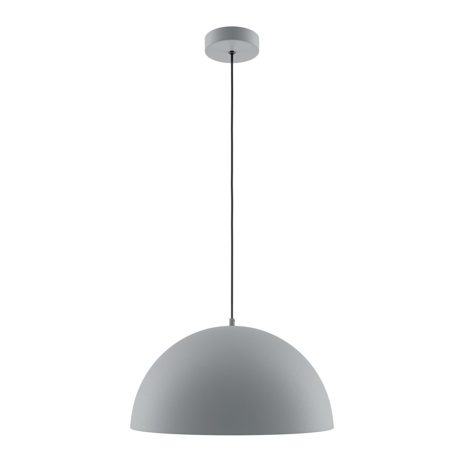 Lampe à suspendre métal E27 ronde D : 35 cm H : max. 320 cm Gris