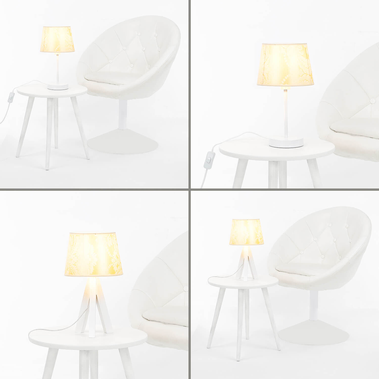 Abat-jour conique pour lampe de table E14 WILLOW