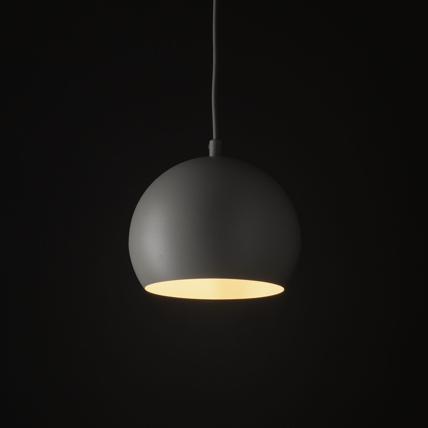 Lampe à suspendre ronde en métal Ø 17 cm étroite E27 Beige Rétro Design