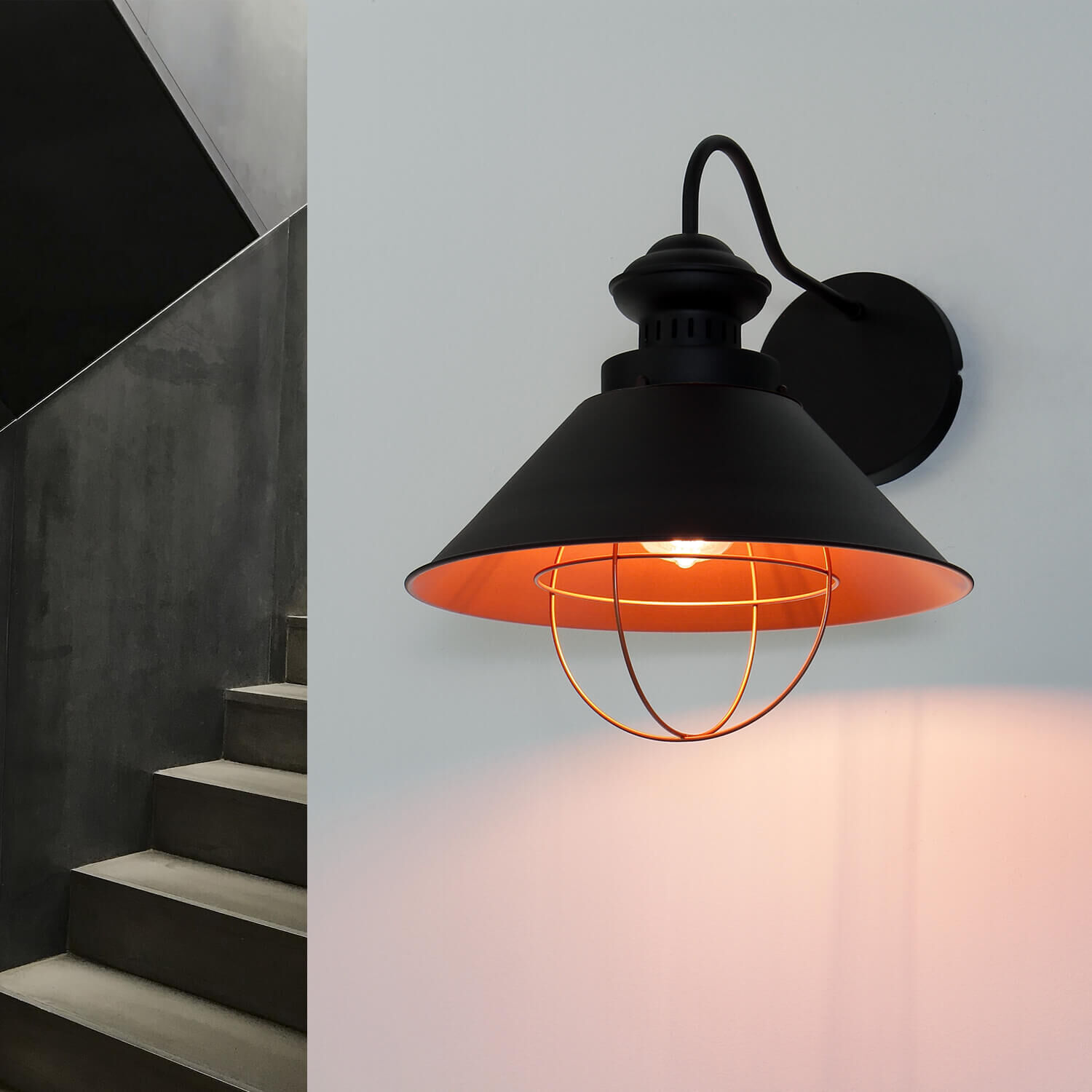 Applique murale en brun Gebäude, Haus, Wohnen, Treppe, Lampe