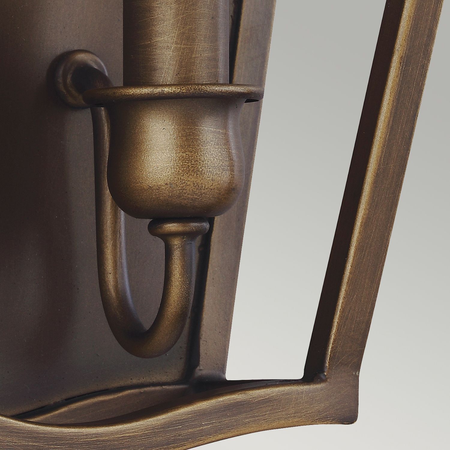 Lampe murale en métal en laiton antique Vintage Rustikal