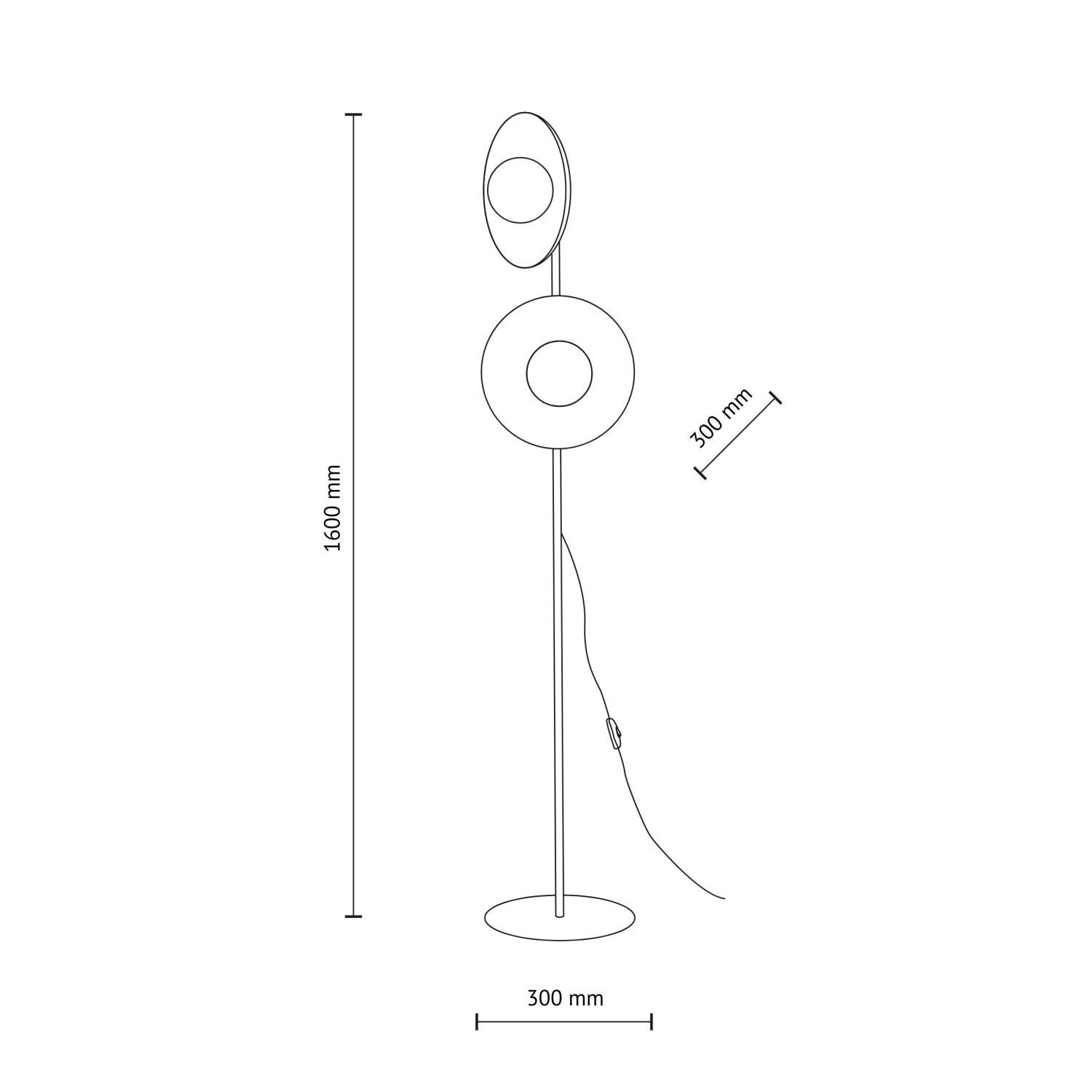 Stehleuchte Schwarz Metall Glas 160 cm G9 blendarm Stehlampe, Schirm, Rundlampen, Beleuchtung, Standleuchte